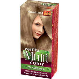 VENITA Conditioning Hair Dye Multi Color - 7.0 Natural Blond