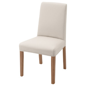 BERGMUND Chair, oak, Hallarp beige