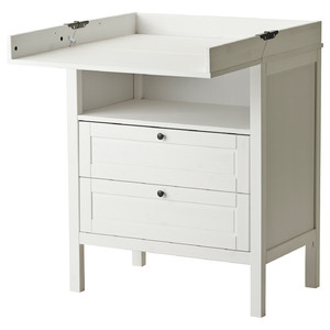 SUNDVIK Changing table/chest of drawers, white