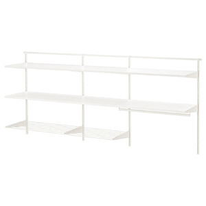 BOAXEL 3 sections, white, 222x40x101 cm