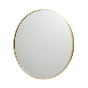 GoodHome Round Mirror Muhely 60 cm, metal frame, gold