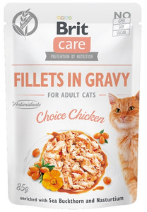 Brit Care Cat Fillets In Gravy Choice Chicken Pouch 85g