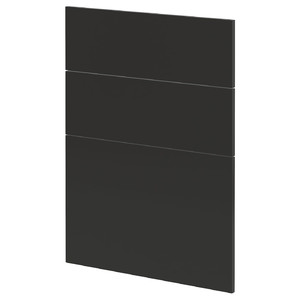 METOD 3 fronts for dishwasher, Nickebo/matt anthracite, 60 cm