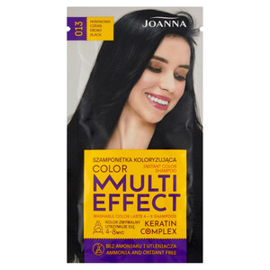 Joanna Multi Effect Color Keratin Complex Instant Color Shampoo no. 13 Ebony Black 35g