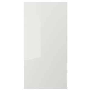 RINGHULT Door, high-gloss light grey, 60x120 cm