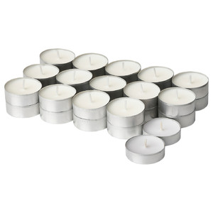 ADLAD Scented tealight, Scandinavian Woods/white, 3.5 hr, 30 pack