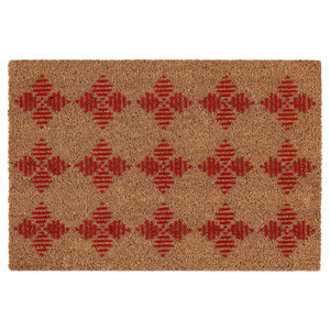 VINTERFINT Door mat, red, 40x60 cm