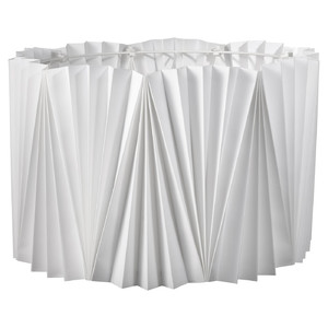 KUNGSHULT Lamp shade, pleated white, 42 cm