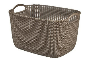 Curver Storage Basket L 19l, brown-grey