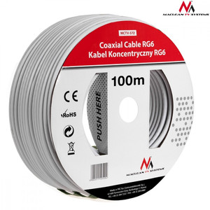 Coaxial cable 1.0 CCS RG6 100m MCTV-572