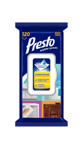 Presto Universal Cleaning Wipes Maxi Pack 120pcs