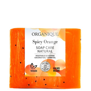 ORGANIQUE Natural Glycerine Soap Spicy Orange Vegan Hand-Made 100g