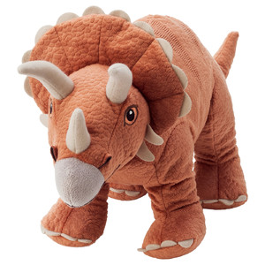 JÄTTELIK Soft toy, dinosaur, dinosaur/triceratops, 46 cm