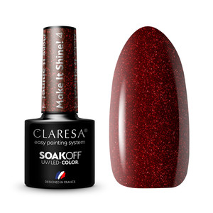 CLARESA UV/LED Color Gel Polish Make It Shine! 4 5g