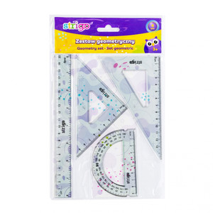 Geometry Set Pilot 4-piece, 1 set, assorted colours