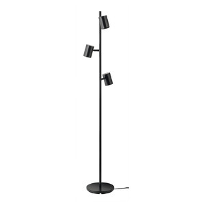 NYMÅNE Floor lamp with 3-spot, anthracite, 160 cm