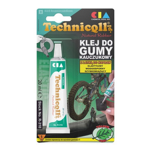 Technicqll Natural Rubber Glue Adhesive with Repair Patch 20ml