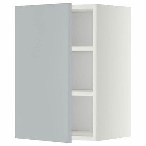 METOD Wall cabinet with shelves, white/Veddinge grey, 40x60 cm