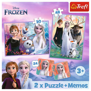 Trefl Children's Puzzle Frozen 2x Puzzle + Memos 3+