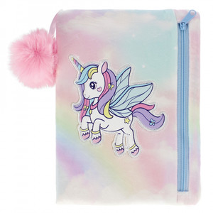 Plush Notebook Diary A5 64 Pages Unicorn