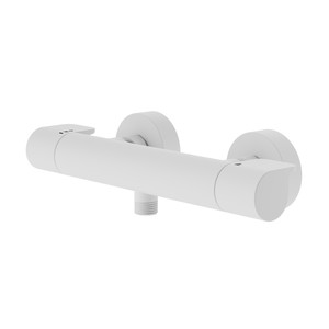 GoodHome Thermostatic Shower Mixer Tap Cavally, white