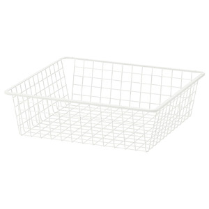 HJÄLPA Wire basket, white, 60x55 cm