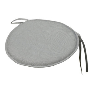 Outdoor Seat Cushion Chair Pad, round, grey