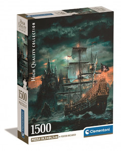 Clementoni Jigsaw Puzzle Compact The Pirates Ship 1500pcs 10+