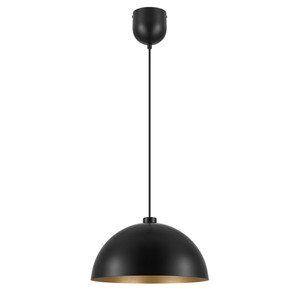 GoodHome Pendant Lamp Songor E27 38cm, black