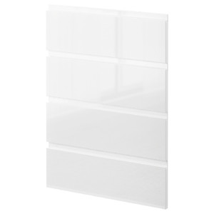 METOD 4 fronts for dishwasher, Voxtorp high-gloss/white, 60 cm