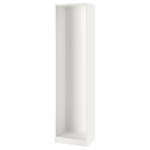 PAX Wardrobe frame, white, 50x35x201 cm