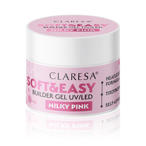 CLARESA Soft&Easy Builder Nail Gel UV/LED Milky Pink 45g