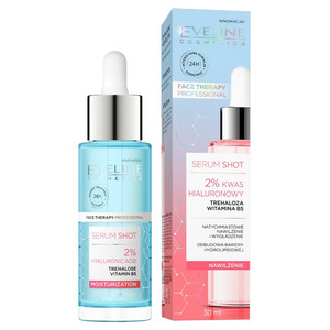 EVELINE Face Therapy Professional Serum Shot 2% Hyaluronic Acide Moisturization 30ml