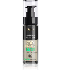Delia Cosmetics Stay Flawless Matt Mattifying Foundation 16H no. 404 Cashmere 30ml