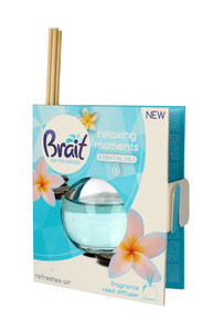 Brait Air Freshener Fragrance Reed Diffuser Relaxing Moments - 4 Sticks + 40ml