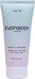 EVERYBODY Calm Calming Gel Face Mask for Sensitive Skin Bergamot & Sandalwood 92% Natural 50ml