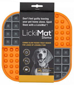 LickiMat Slomo for Dogs, orange