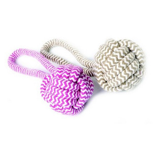 Dingo Dog Rope Ball 1pc, beige