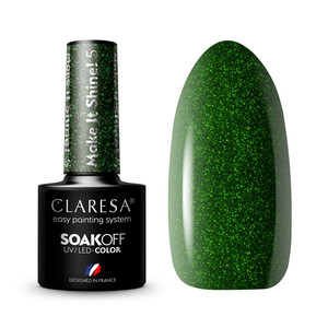 CLARESA UV/LED Color Gel Polish Make It Shine! 5 5g