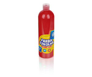 Astra School Paint Bottle 500ml, dark red