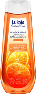 Luksja Aroma Senses Invigorating Shower Gel Orange & Sandal Wood 93% Natural Vegan 500ml