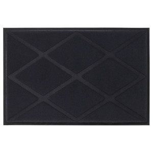 OKSBY Door mat, gray, 60x90 cm