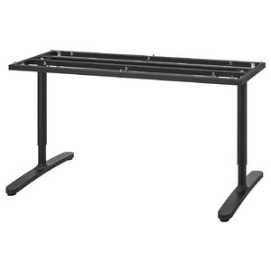 BEKANT Underframe for table top, black, 160x80 cm
