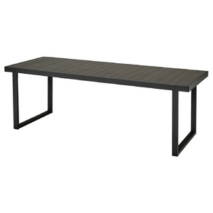 VÄRMANSÖ Table, outdoor, dark grey, 224x93 cm