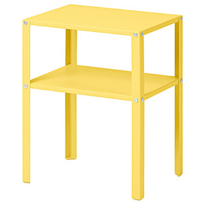 KNARREVIK Bedside table, bright yellow, 37x28 cm