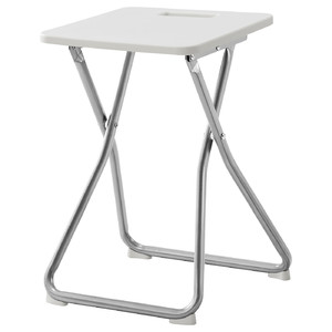 GUNDE Folding stool, white