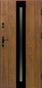 External Door Entrance Door Splendoor Ebro Passive 90, right, walnut