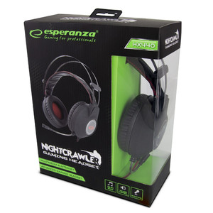 Esperanza Stereo Gaming Headphones with Microphone Nightcrawler