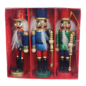 Christmas Hanging Decoration Nutcracker 3pcs