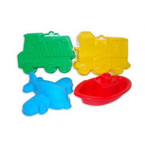 Sand Moulds Set 4pcs - Vehicles